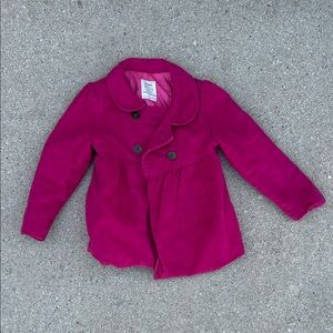 Old Navy Kids Magenta Pea Coat